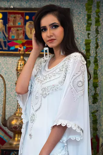 White trendy Designer Kaftan