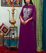 Purple arabic  designer kaftan