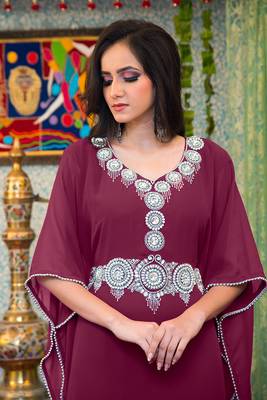 Violet israeli kaftan 3