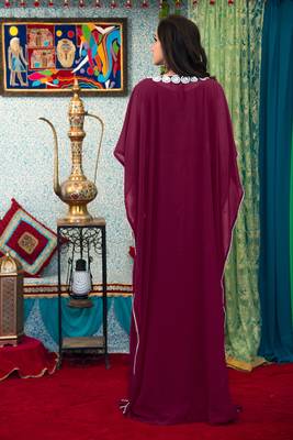Violet israeli kaftan 4