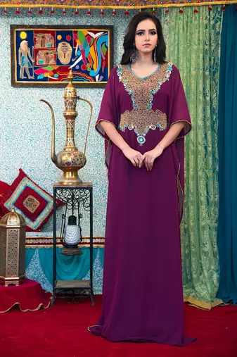 Violet georgette kaftan