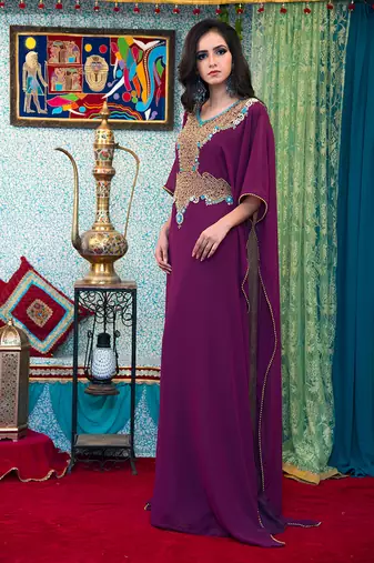 Violet georgette kaftan