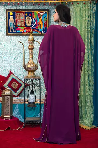 Violet georgette kaftan