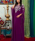 Purple takchita  designer kaftan