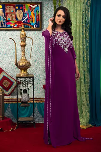Purple takchita  designer kaftan