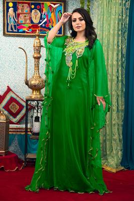Green takchita kaftan 2