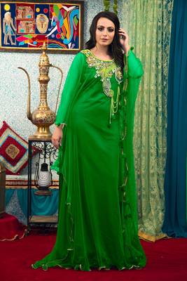 Green takchita kaftan 3
