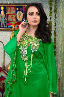 Green takchita kaftan 4