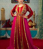 Pink wedding morrocon kaftan