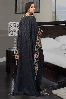 Dark gray and black african kaftan 3