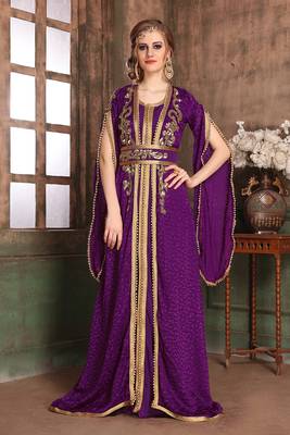 Violet takchita  designer kaftan 1