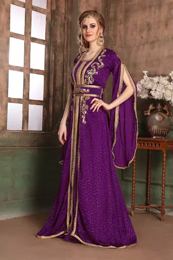 Violet takchita  designer kaftan