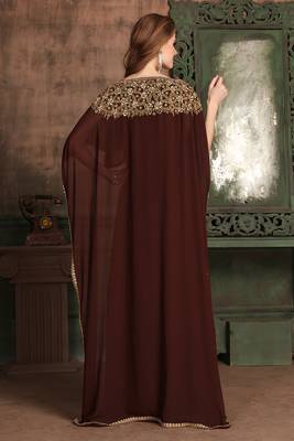 Brown designer  designer kaftan 3