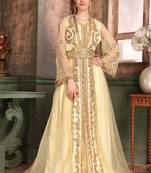 Beige moroccan style kaftan