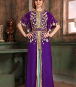 Purple and blue israeli kaftan