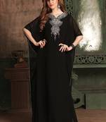Black georgette kaftan