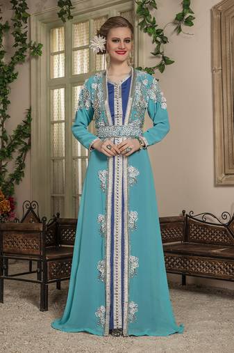 Firozi morrocon style kaftan