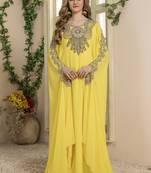 Yellow designer kaftan