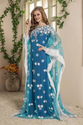 Blue african kaftan 2
