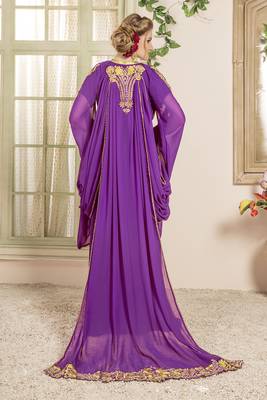 Purple moroccan kaftan 3