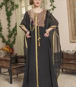 Women black african kaftan