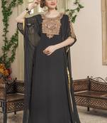 Women black israeli kaftan