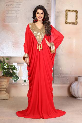 Woman designer georgette kaftan
