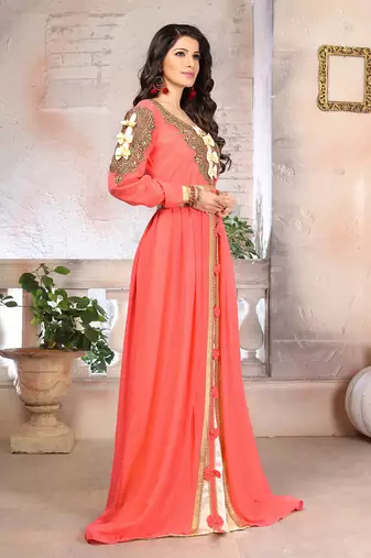 Woman moroccan style kaftan