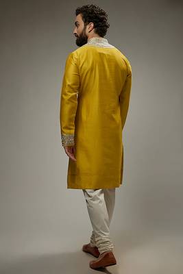 Ethnic Kurta Mens Wear Solid stitched for Occasion & Festive Ceremony 2