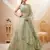 Pretty Pista Green Sequins Georgette Engagement Wear Lehenga Choli