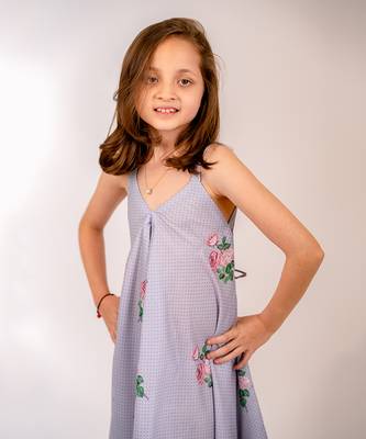 Blue cotton rayon palazzo jumpsuit 3