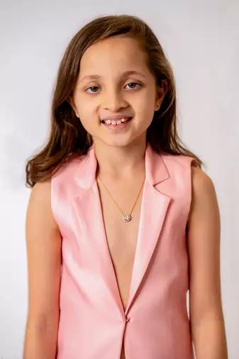 Baby pink cotton rayon pantsuit