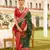 Bottle Green silk blend Blend Saree With Unstitched Blouse Piece