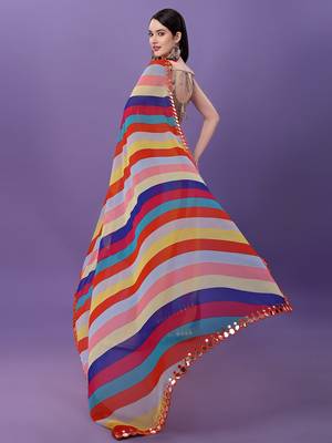  Multy Style georgette Saree 2