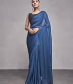 Teal Girlish Partywear Rangoli c Solid Deisgner Saree