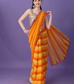  Yellow Bollywood Stylegeorgette Saree