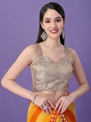  Yellow Style georgette Saree 3