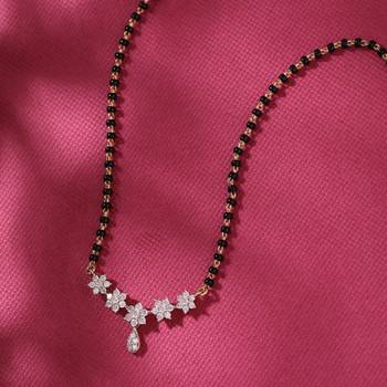 Gold Rhodium Plated Brass Mangalsutra 2
