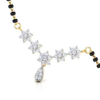 Gold Rhodium Plated Brass Mangalsutra 4