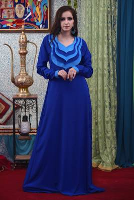Blue abaya 1