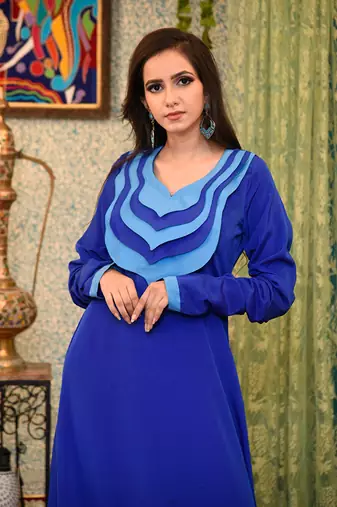Blue abaya