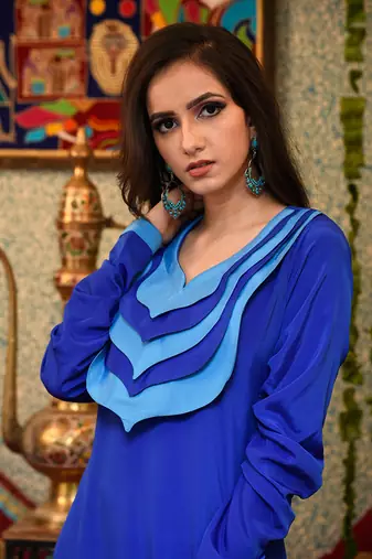 Blue abaya