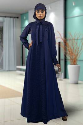 Dark blue abaya Dress 1
