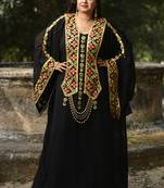 Black islamic kaftan