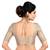 Cream Brocade Elbow Sleeves Padded Princess Cut Readymade Saree Blouse