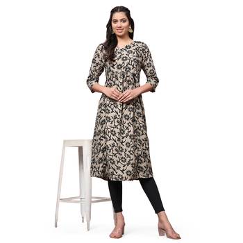 Anushil women's maternity feeding kurti for mothers with zip 1