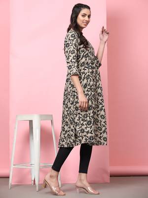 Anushil women's maternity feeding kurti for mothers with zip 3