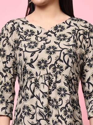Anushil women's maternity feeding kurti for mothers with zip 4
