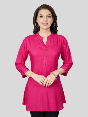 Saree swarg rayon short kurti 1