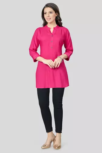 Saree swarg rayon short kurti